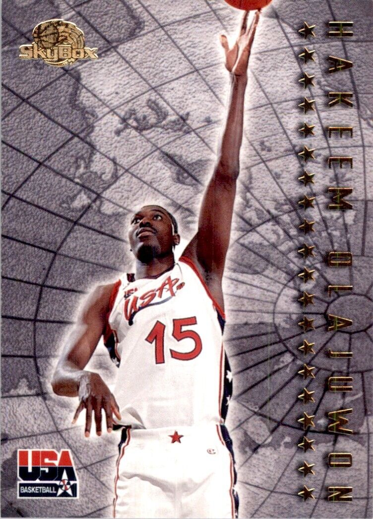 1996-97 Skybox Hakeem Olajuwon USA #U6