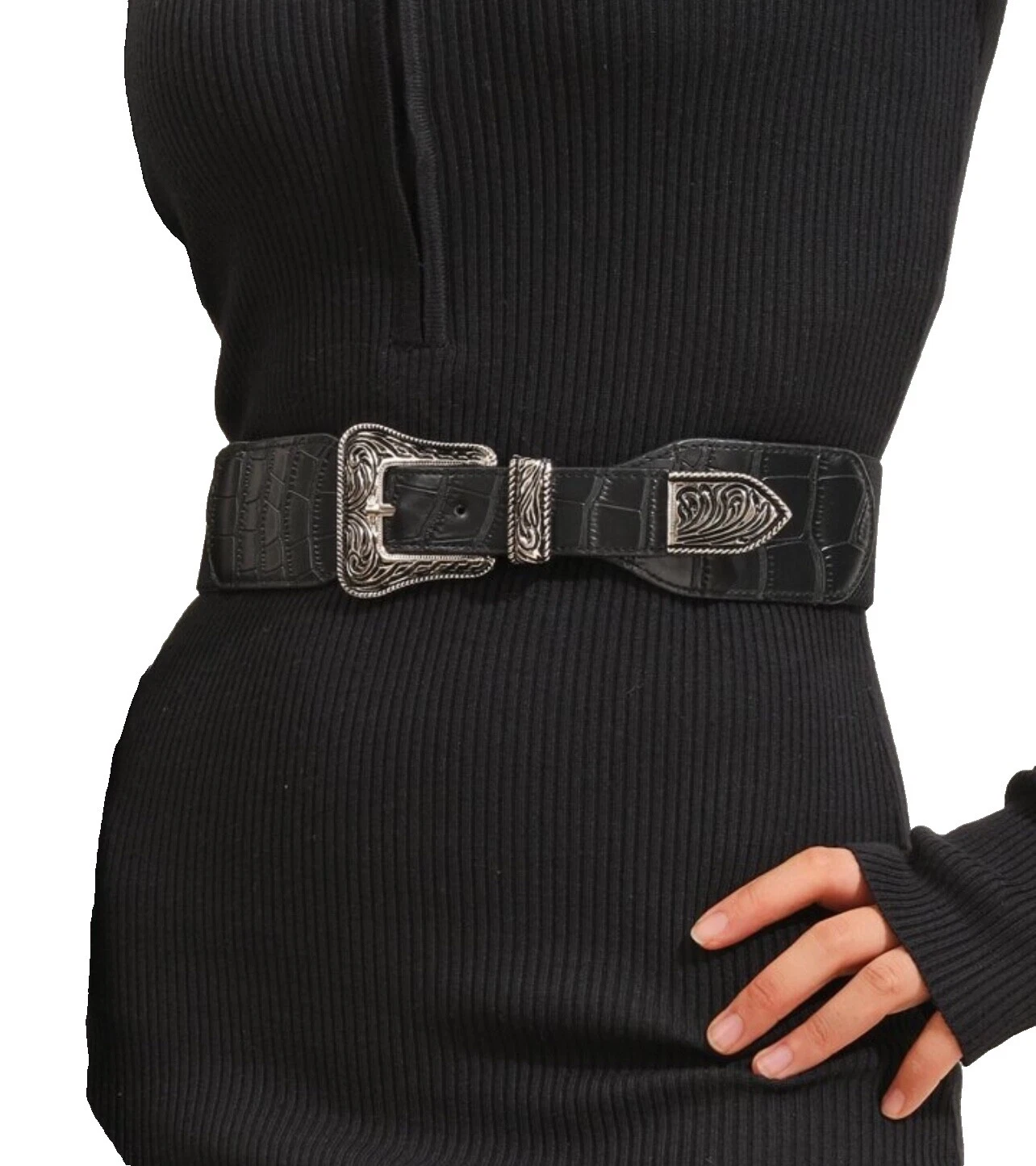 Leather Gypsy Black Belts for Women