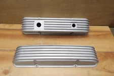Cal Custom 40-2000 SB Chevy 283-302-327-350 Aluminum Finned Valve Covers Vintage