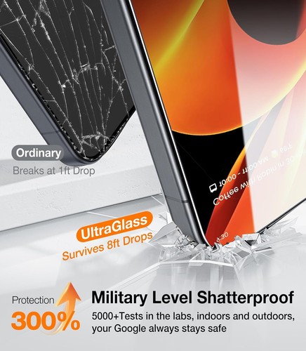 UltraGlass UNBREAK TOP 9H+ Glass Screen Protector for Google Pixel 9/9 Pro - Picture 3 of 6