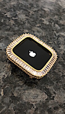44mm Yellow Gold Lab Diamond Apple Watch Case Apple Watch  display picture 3