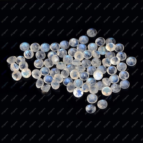 6mm Round Cut Natural Rainbow Moonstone loose Gemstone Lots - 5 Pieces - Picture 5 of 10