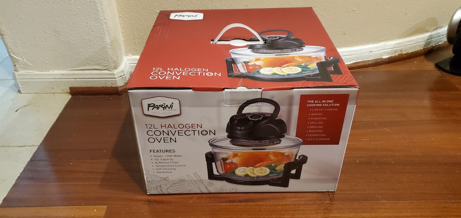 NEW IN BOX, SEALED!  PARINI 12L Halogen Convection Oven