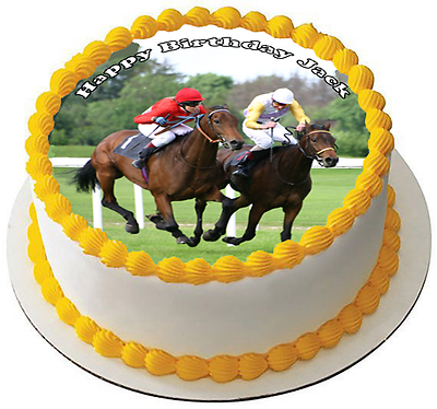 54 HORSE RACING lève-riz comestible Wafer Cake Toppers D1 GRAND NATIONAL ASCOT