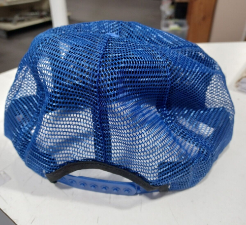 Vintage 1990s Hostess Trucker Mesh Blue Snapback hat Cap One Size Fits All - Picture 2 of 3