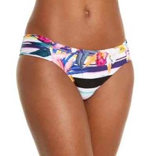 Trina Turk Swim Treasure Cove Shirred Hipster bikini bottom Multi size 4