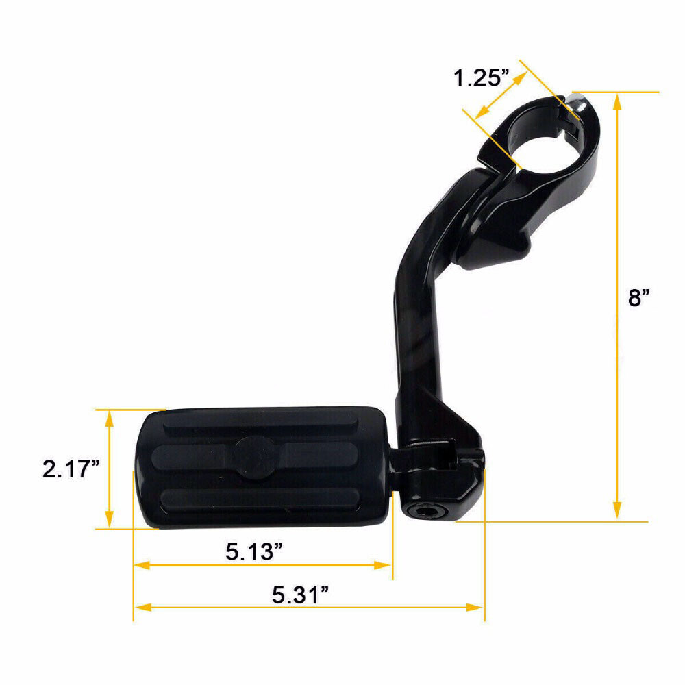 Motorbike Highway Pegs Foot Rest Foot Pegs Mount Clamps For Harley