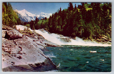 Sunset Falls Skyhomish River Cascade Mountains WA Postcard