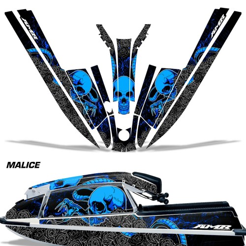Jet Ski Graphics Decals Stickers for Kawasaki 440 550 SX 1982-1995 MALICE U - Foto 1 di 2