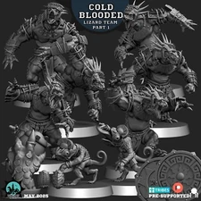 Cold Blooded Lizardmen Full- fantasy football - Designed by Realm of Paths