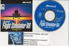 Microsoft Flight Simulator 98 PC - Great Condition CD ROM Game For Windows 95/98