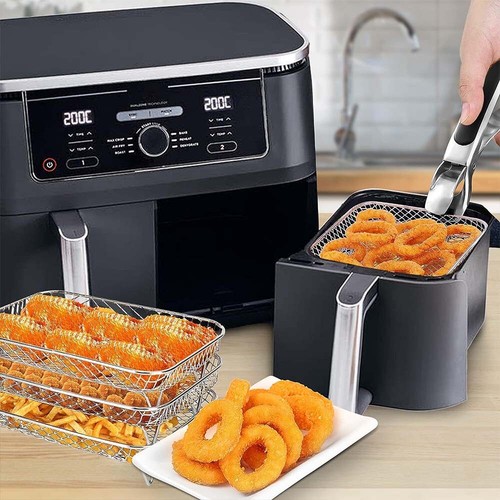 Rectangle Air Fryer Rack Accessories for Ninja Dual Air Fryer AF300UK AF400UK - Picture 12 of 13