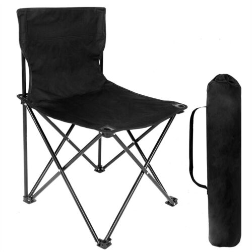 Portable Folding Camping Chair, Collapsible Anti-Slip Padded Oxford Cloth Stool
