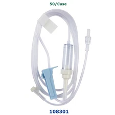 Primary IV Administration Set AMSafe Gravity 1 Port 10 Drops/mL 83" 50/Case