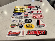 Vintage Lot Of 20 Auto Racing Performance Stickers Original Backings Attached