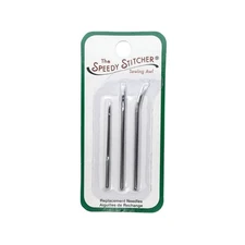 Speedy Stitcher Sewing Awl Replacement Needles #4S #8S #8C - 3 Pack STRONG!