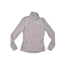 Columbia Women's XS Full Zip Lightweight Fleece Jacket Heathered Purple Mesh