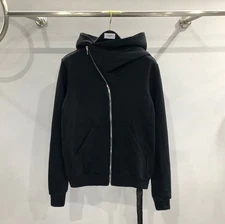 Rick Owens DRKSHDW Subhuman Gimp Style Zip Up Black Hoodie Size Medium M (tag S)