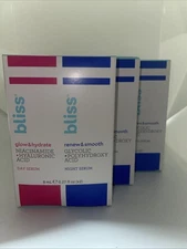 3x Bliss AM Glow & Hydrate Day Serum & PM Renew & Smooth Night Serum
