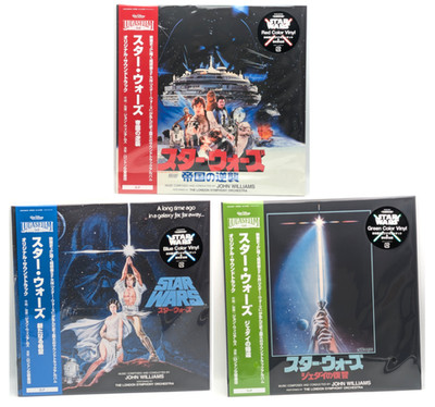 Star Wars LP Set of 3 Vinyls OST Colored Vinyl Obi Japan Edition