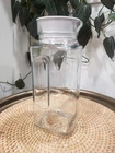 VTG Anchor Hocking 1 Qt Glass Jug Fridge Sun Tea Juice Milk Pitcher 8.5" EUC