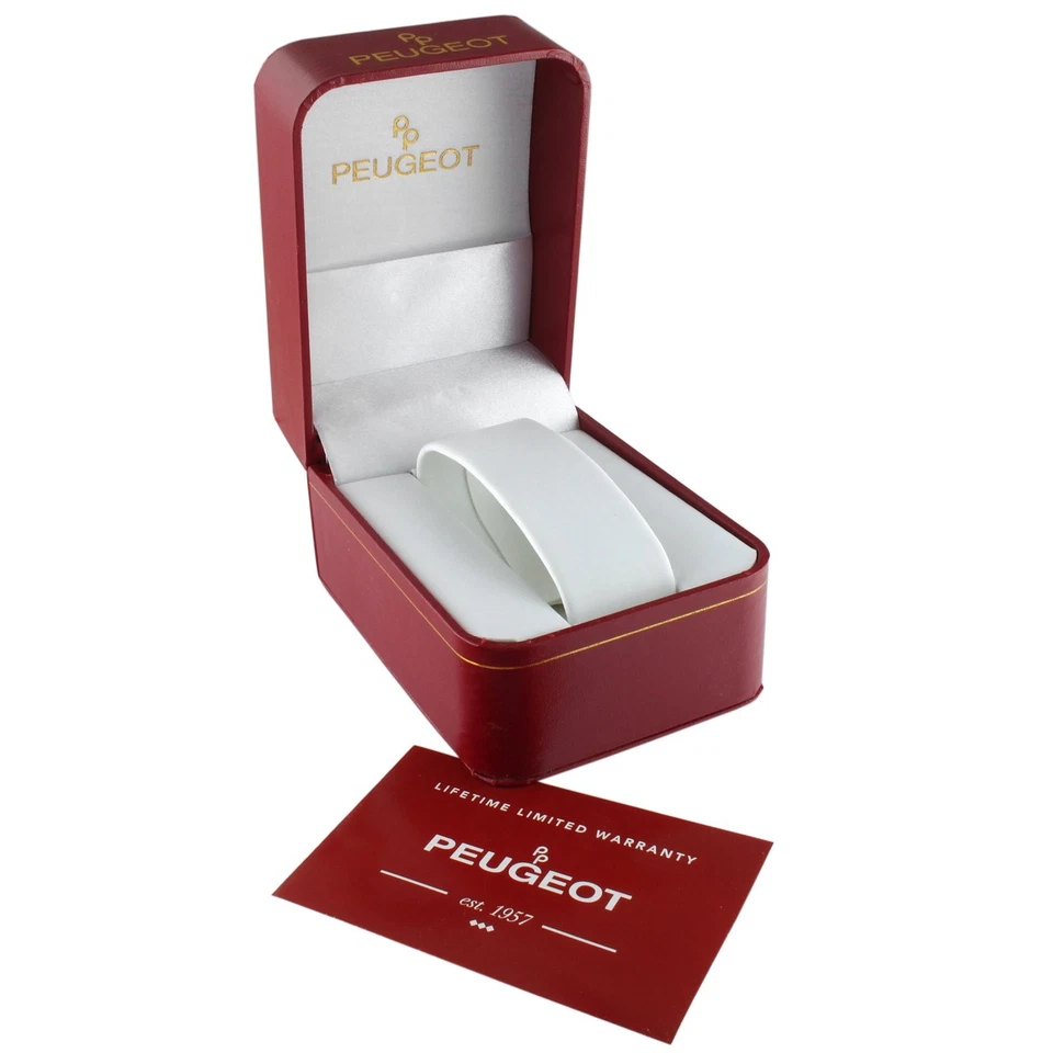 Men's Rectangular Textured Roman Numeral Dial Classic Dress Wrist Watch with ... - Image 4 of 4