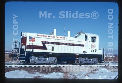 Original Slide IHB Indiana Harbor Belt Fresh Paint Bicentennial NW2 1976 In 1976