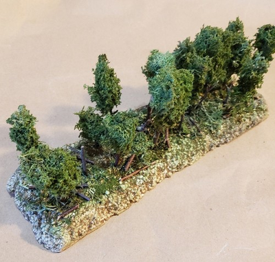#ad Forest Strip Terrain for Wargames HO Scale Model Train Scenery Layouts Trees $12.95