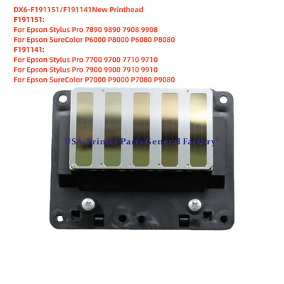 DX6 Golden Face Solvent Epson Printhead For EPS 7890 7700 7900 9900 9700 9890