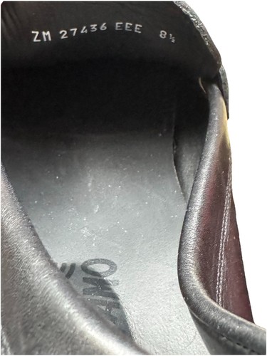 SALVATORE FERRAGAMO SMART BLACK SLIP ON LOAFER/CAR SHOES UK 8.5eee EU 42.5 - Picture 9 of 9
