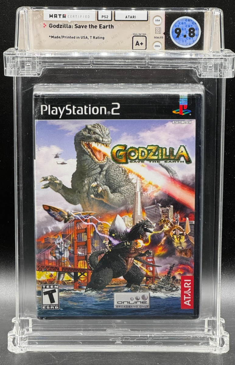 Godzilla Save the Earth Sony PlayStation 2 PS2 Sealed New WATA 9.8