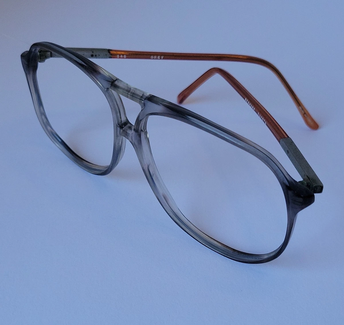 Aviator Gray Eyeglass Frames for sale | eBay display picture 3