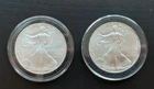 2010 and 2011 American Silver Eagles US Mint Issue 1 oz .999% Pure Silver Rounds