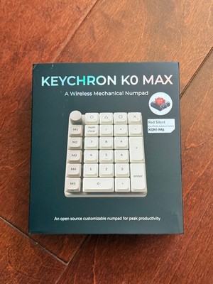 Keychron K0 Max Wireless Mechanical Programmable Numpad / Red Silent (K0M-M6)