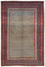 Vintage Handmade Allover Tribal Style One-of-a-Kind Oriental Carpet Rug 7X10 ft