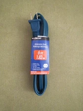 e-Circuit Yale Blue, 6 foot Extension Cord, 16/2, Indoor Use, NEW