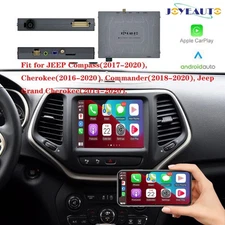 Wireless Apple CarPlay Android Auto For All Jeep Interface Retrofit 2014-2020 US