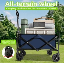 Voysign Garden Cart Folding Wagon W/Small Wheels 
