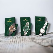 ROLEX BORSA DA VIAGGIO IN MORBIDO VELLUTO VERDE - 1PZ - MARSUPIO DI SERVIZIO CON INSERTO HULK