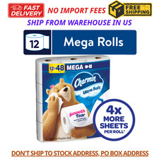 Charmin Ultra Soft Toilet Paper 12 Mega Rolls, 224 Sheets per Roll fast shipping