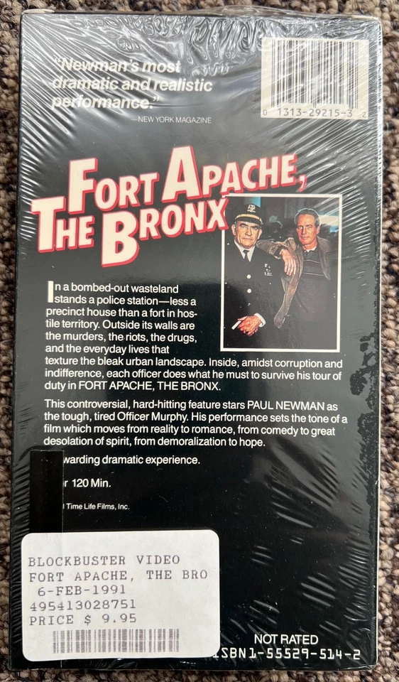 Vintage 1991 Fort Apache, The Bronx VHS Factory Sealed Paul Newman - Image 3 of 3