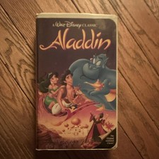 Walt Disney Home Video Aladdin VHS 1992 Walt Disney Classic CC NTSC