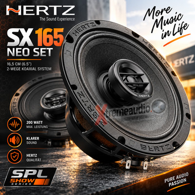 Hertz SX 165 Neo SET COAX 2Way 16,5cm 2-Wege Koaxialsystem 1 Paar SPL Show Serie