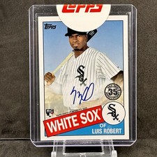 2020 Topps Luis Robert 35th Anniversary 1985 Style Rookie Auto #85A-LR (AU, RC)