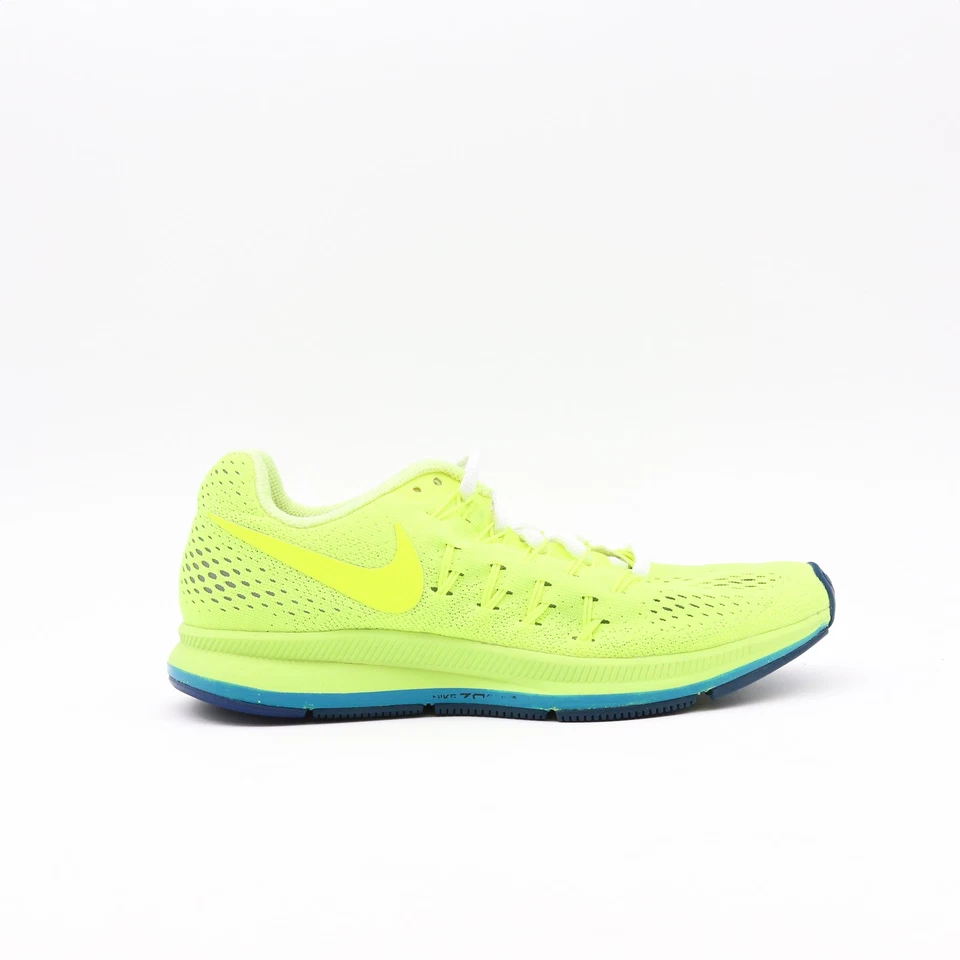 Nike Kids Kid Running Shoes Green Size UK 4 Mesh Athletic Footwear