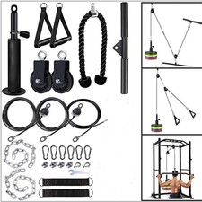 Wall-Mounted Pulley System For Fitness, Suitable For Use With Resistance Bands