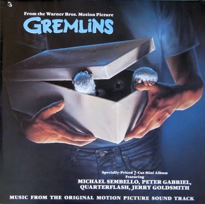 LP Jerry Goldsmith, Michael Sembello, Peter Gabriel... Gremlins NEAR MINT