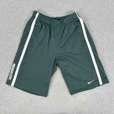 VTG Y2K Nike Michigan State Mesh Basketball Shorts Youth Large Green Dri Fit