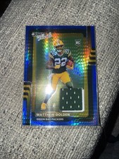 2025 Donruss Optic - Matthew Golden Blue Hyper Threads Patch(RC) Packers🚨GREEN