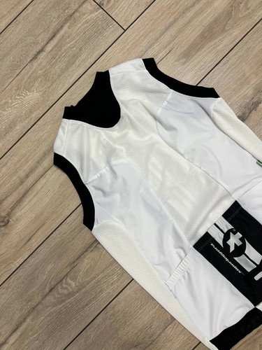 Assos NS Super Leggera Sleeveless Cycling Bike Jersey Size M Vest white black - Picture 5 of 7